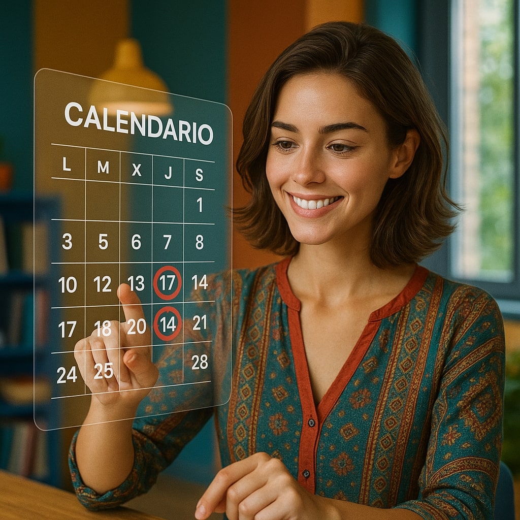 Auxiliar Contable realizando Alertas y Recordatorios